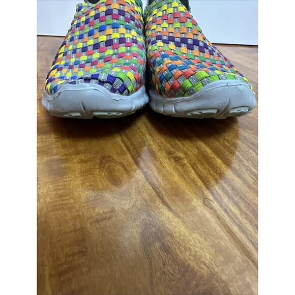 Corkys Joann Featherlite SlipOn Comfort Sneaker Rainbow Stretch Weave Women‎ 9 - Picture 7 of 16